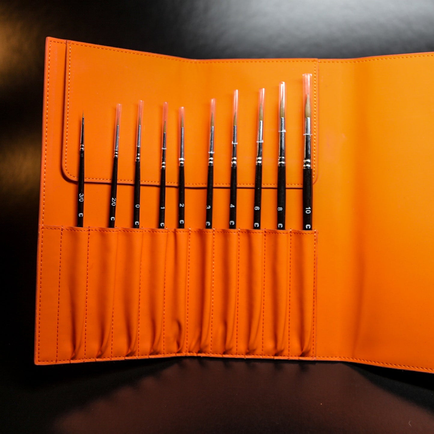 Cryptic Cabin - Full set of Kolinsky Sable Brushes + Brush case